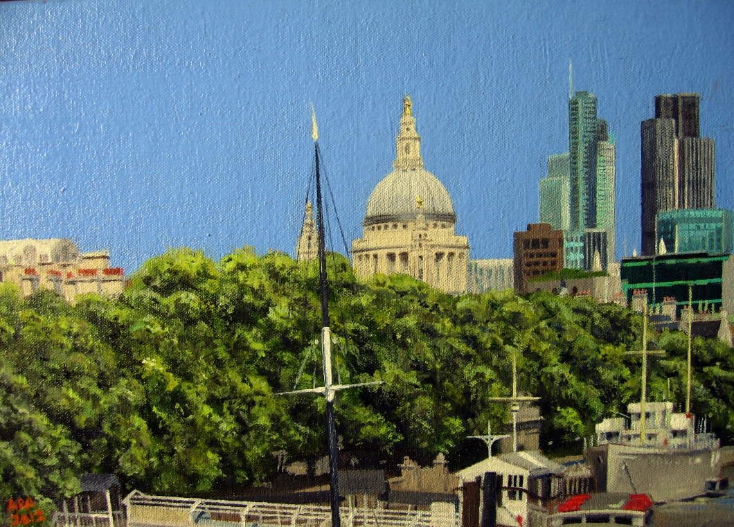 London and the Thames I (detail)