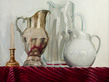 Ewer, jug, pitcher and candlestick